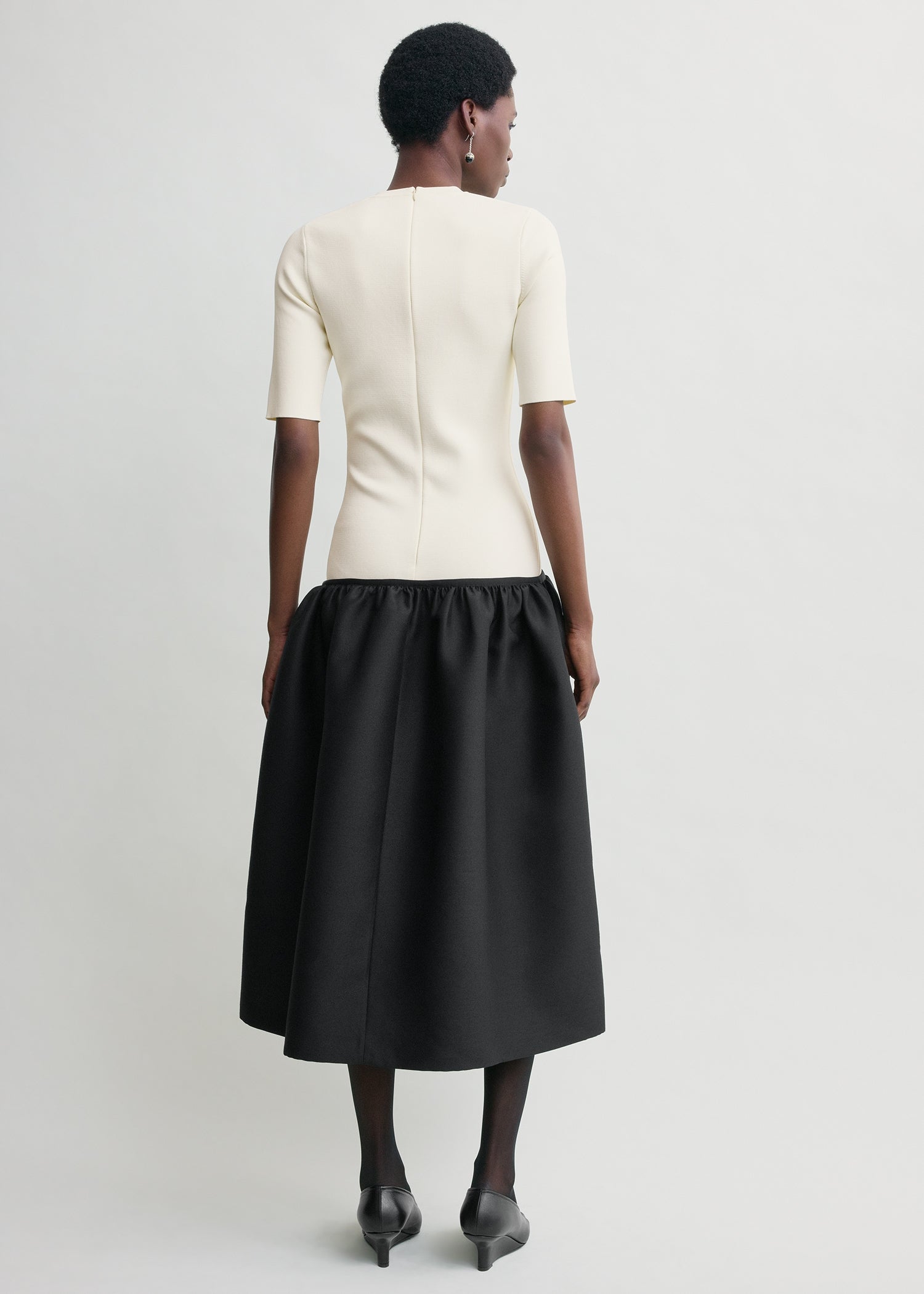 Twinflower tee dress ecru