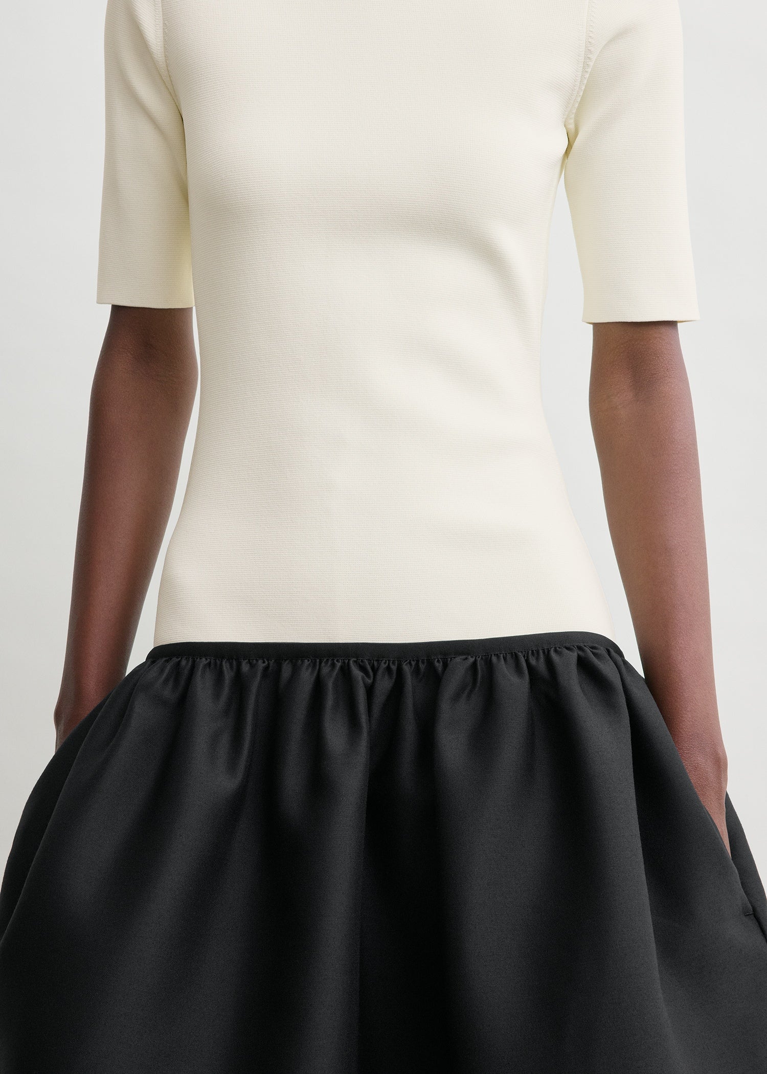 Twinflower tee dress ecru