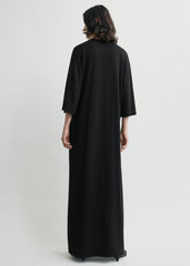 Merino knit tee dress black petite