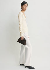 Merino knit top ecru