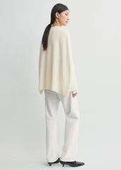 Crew cape knit ecru