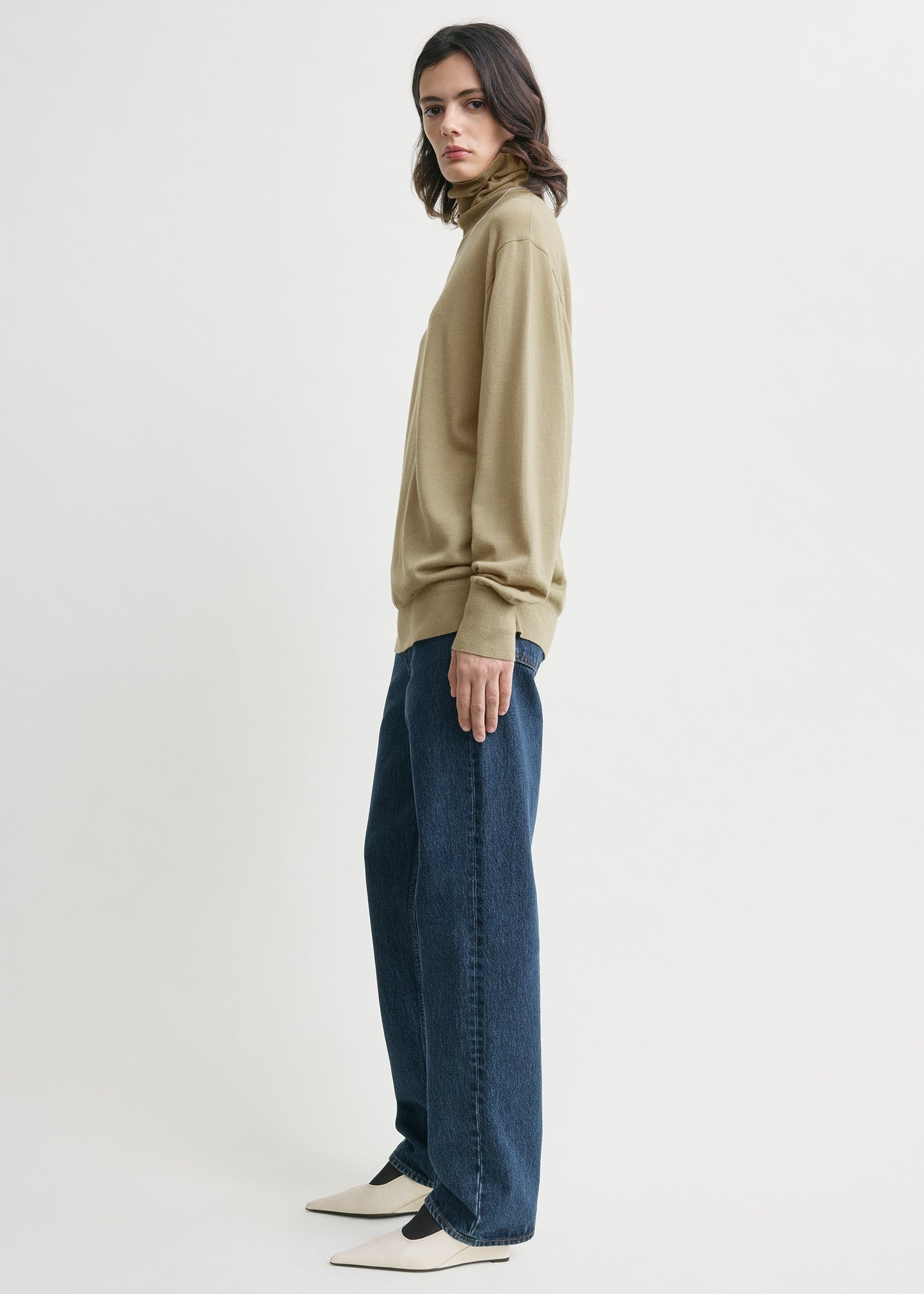 Merino turtleneck desert