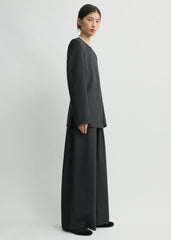 Tailored dinner blouse black
