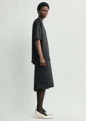 Satin tee black