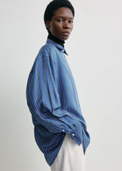Oversized striped shirt blue/navy petite
