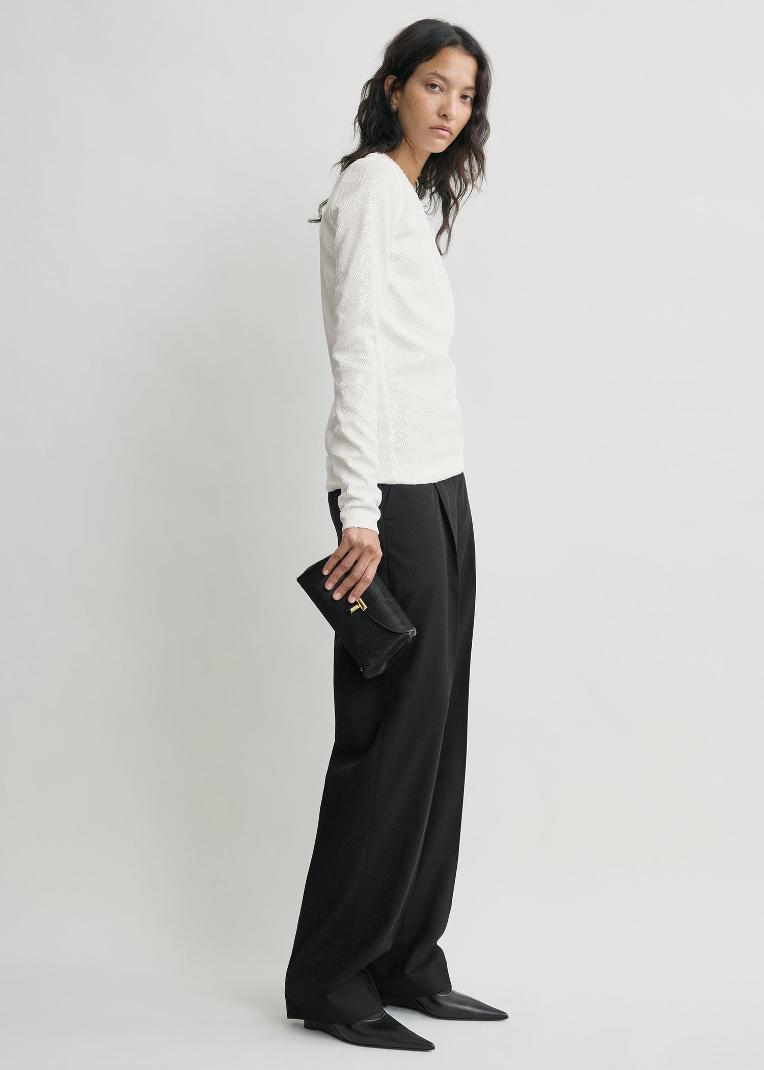 Sequin top white