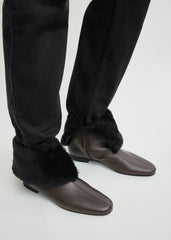 Downtown shearling boots brown