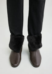Downtown shearling boots brown