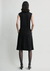 Suede skirt black