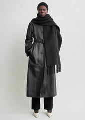 Fuzzy scarf black