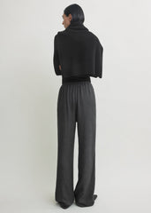 Monogram flannel pj bottoms charcoal