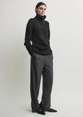 Monogram flannel pj bottoms charcoal