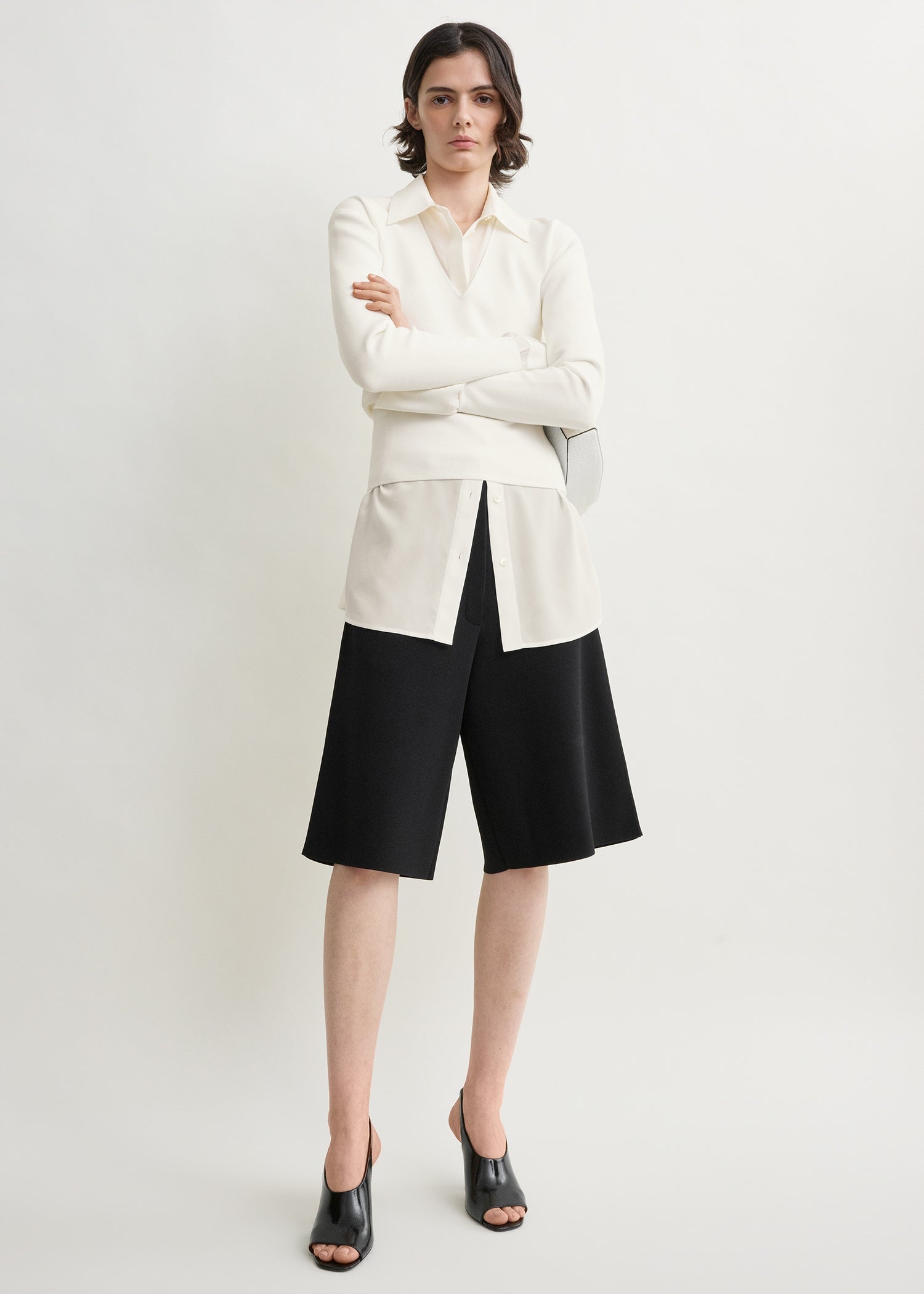 Knit shorts black
