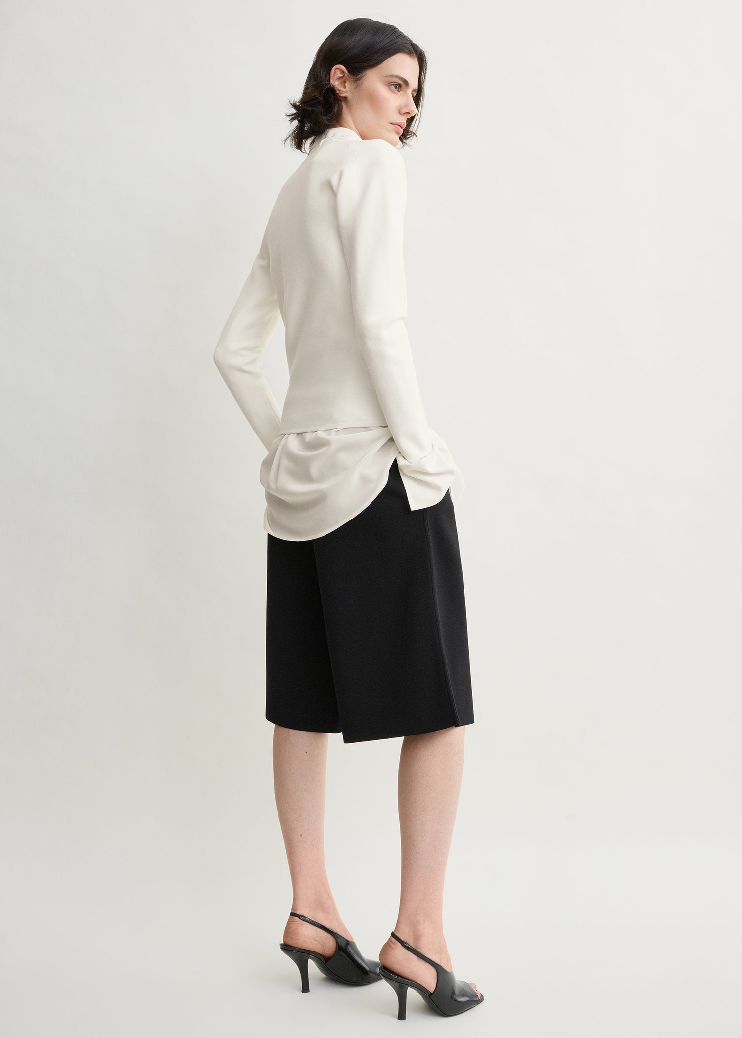 Knit shorts black