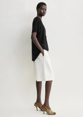 Knit shorts white