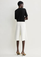 Knit shorts white