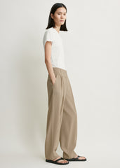 Draped balloon trousers overcast beige