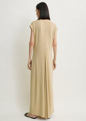V-neck jersey dress chai