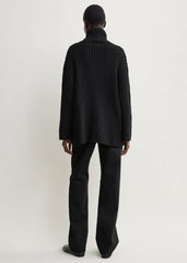 Whipstitch knit black
