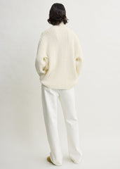 Whipstitch knit milk