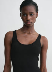 Evening tank dress black