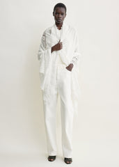 Lace sarong white