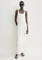 Lace sarong white