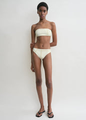 Monogram bikini bottoms ecru/straw