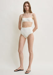 High bikini bottoms ecru