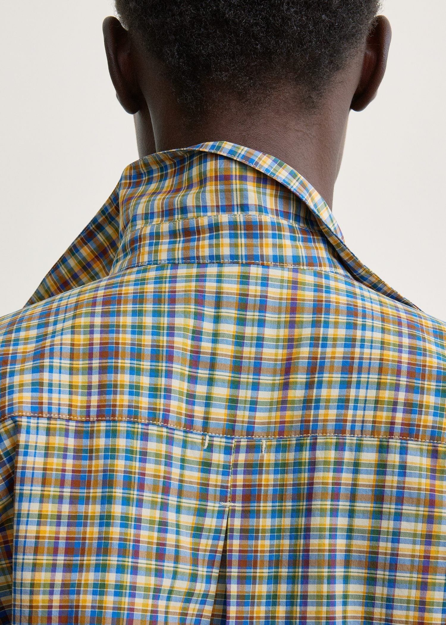 Classic check shirt blue/orange