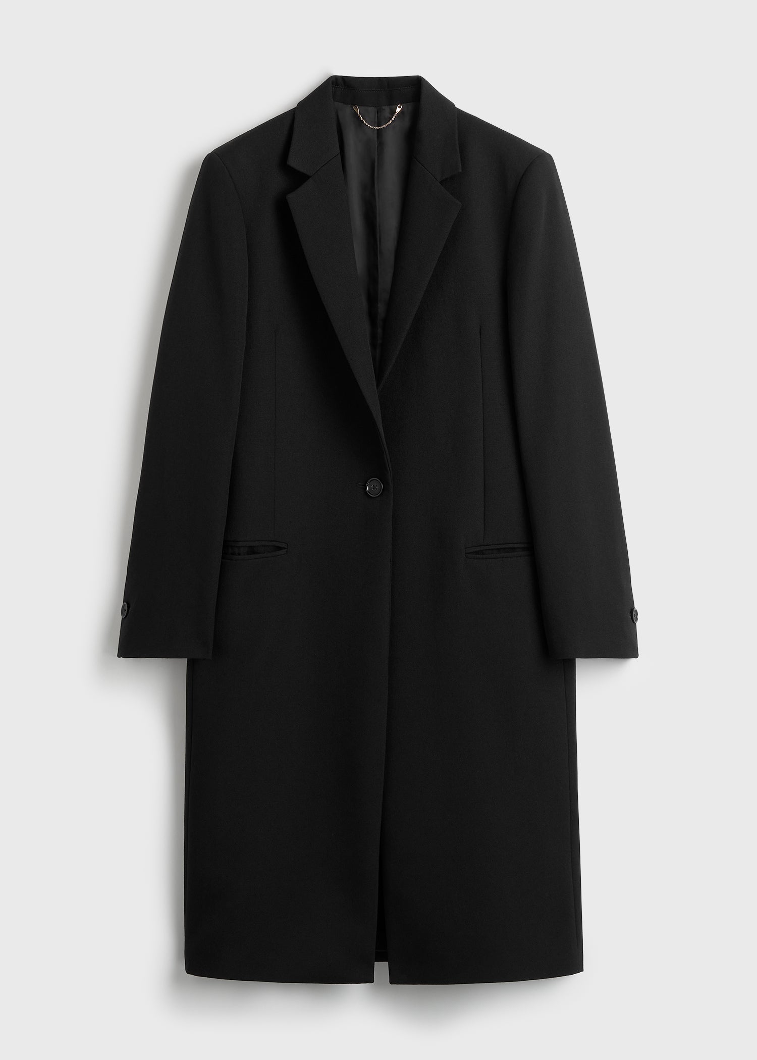 Classic tailored coat black