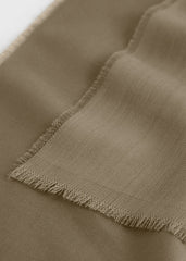 Light wool scarf hazel