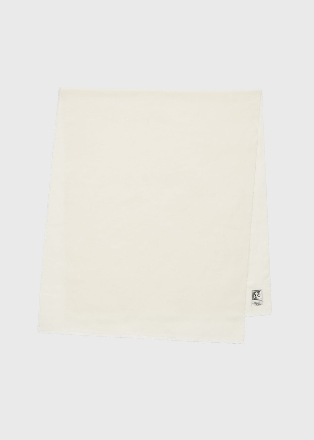 Light wool scarf white