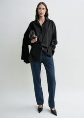 Classic tumbled shirt washed black