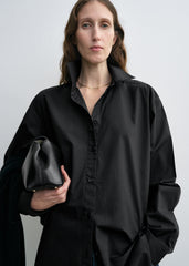 Classic tumbled shirt washed black
