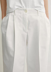 Relaxed chino trousers white