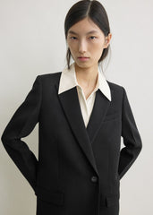 Slim tailored blazer black