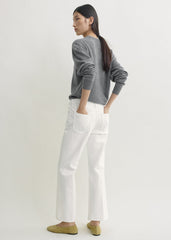 Kick flare denim off-white