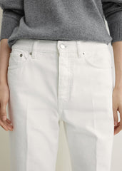 Kick flare denim off-white