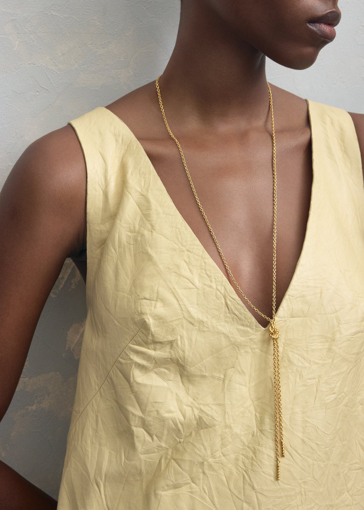 Rope lariat gold
