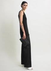 Mohair knit tank black