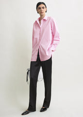 Classic tumbled striped shirt white/bloom