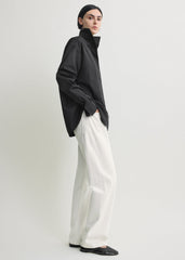 Sharp poplin shirt black