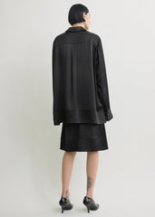 Soft tuxedo shirt black