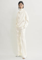 Cowl neck blouse white