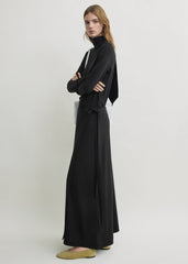 Fluid jersey skirt black