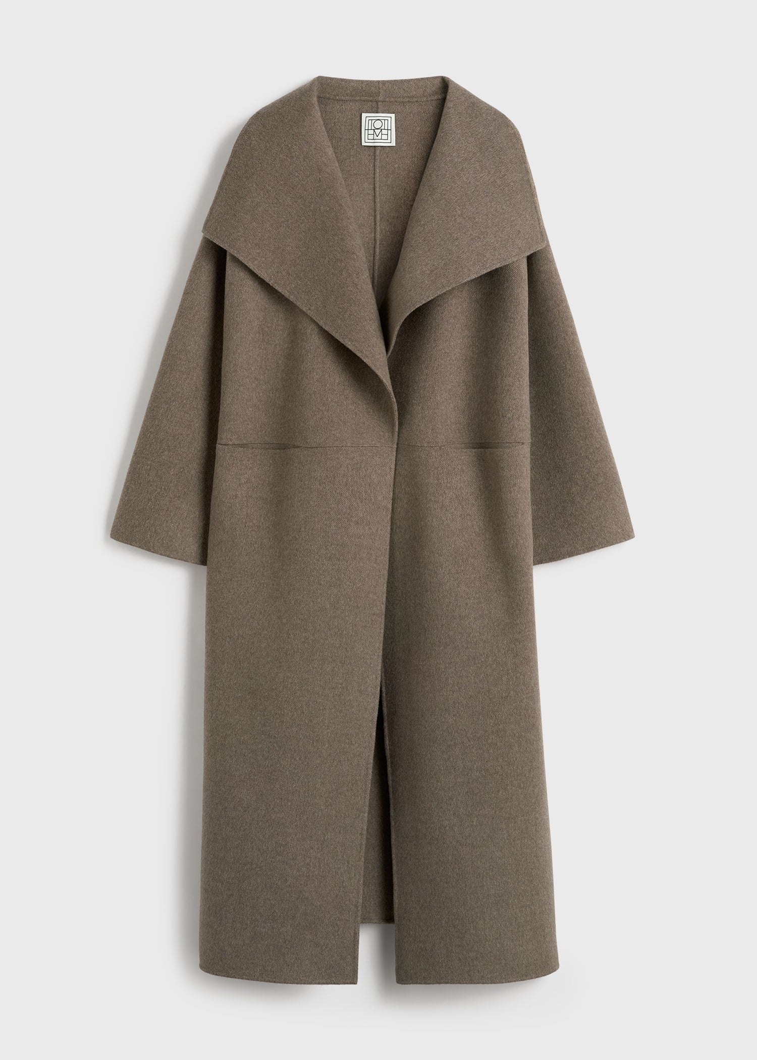 Signature wool cashmere coat oak