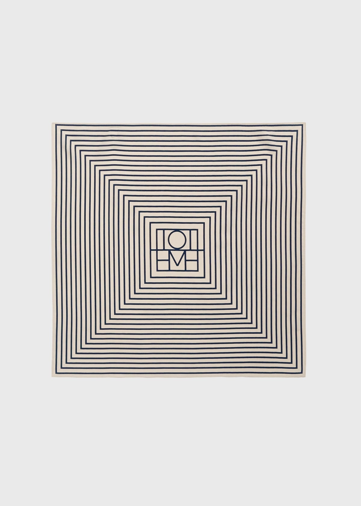 Signature monogram silk scarf crème