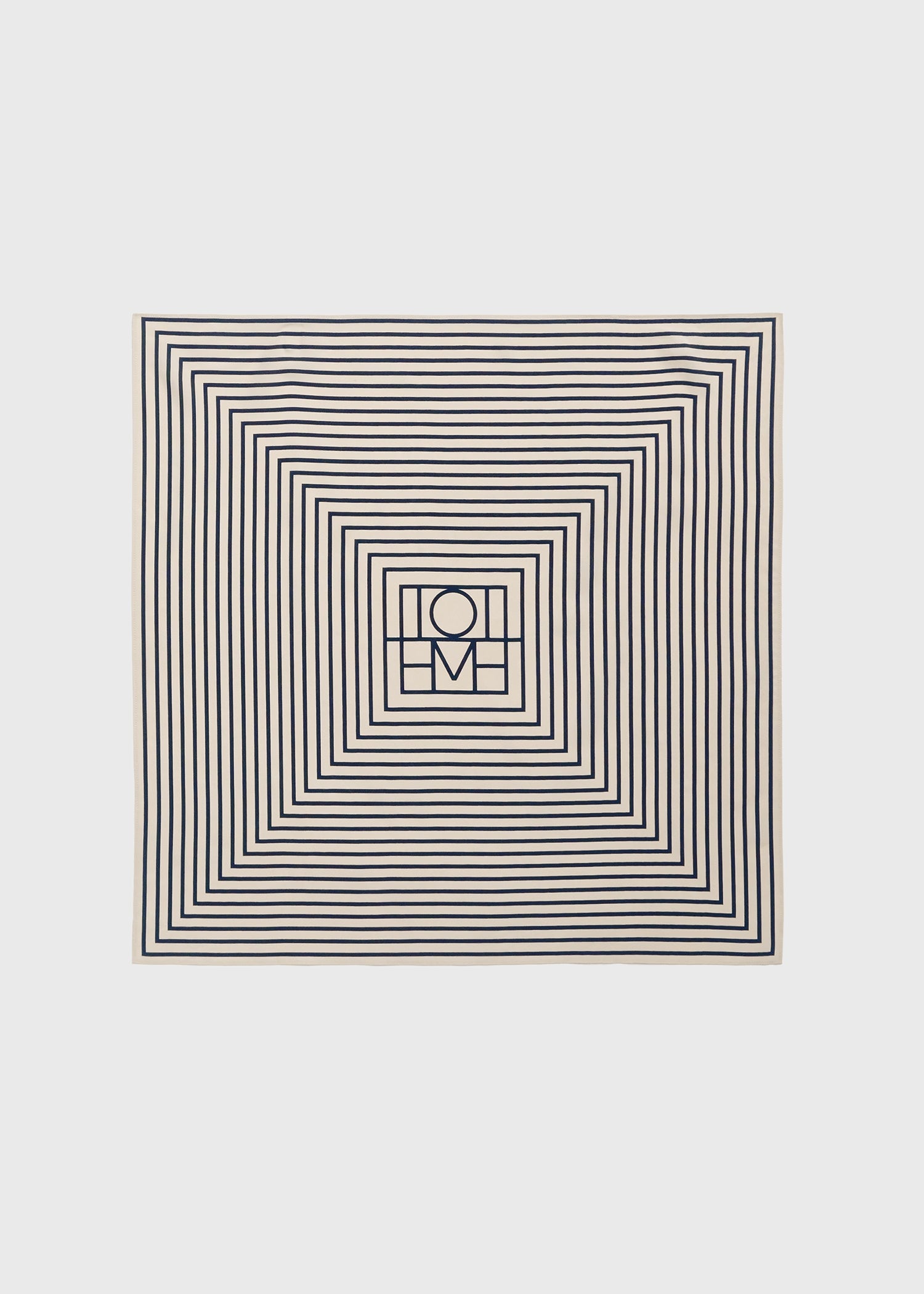 Signature monogram silk scarf crème