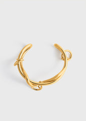 Swirl cuff gold